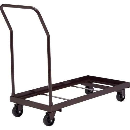 Interion® Chair Cart For Folding Chairs - Horizontal Stack - 36 Chair Capacity - PuriLite