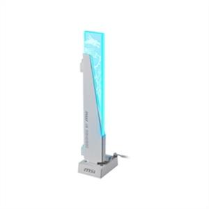 MSI Accessory ARGBSTANDWHT MPG ARGB GRAPHICS CARD STAND - WHITE ABS Plastic Tempered Glass - PuriLite