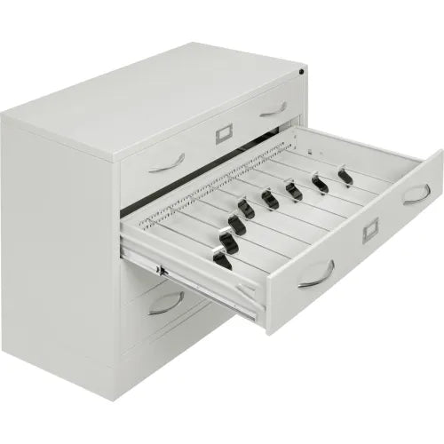 Interion® Media Cabinet 4 Drawer Putty - PuriLite