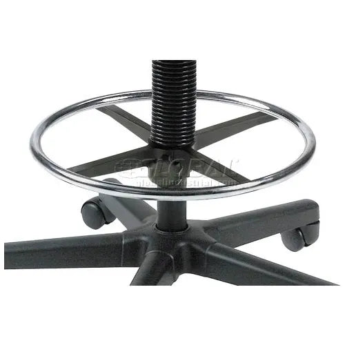Interion® Plastic Stool - Height Adjustable - Black - PuriLite