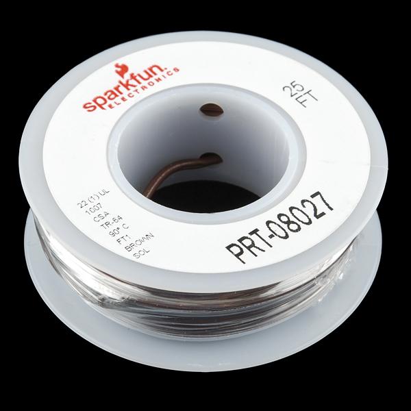 Hook-up Wire - Brown (22 AWG) - PuriLite