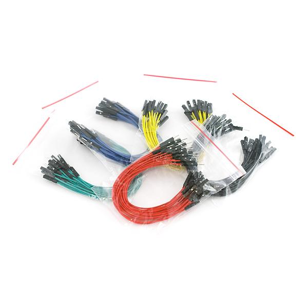 Jumper Wires Premium 6" M/F Pack of 100 - PuriLite