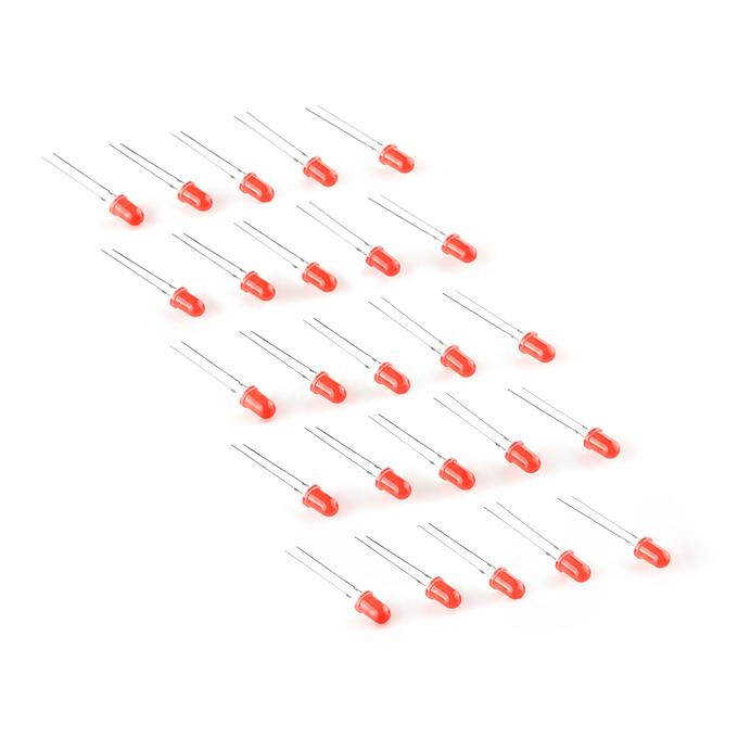 LED - Basic Red 5mm (25 pack) - PuriLite