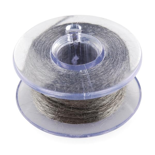 Conductive Thread Bobbin - 30ft (Stainless Steel) - PuriLite