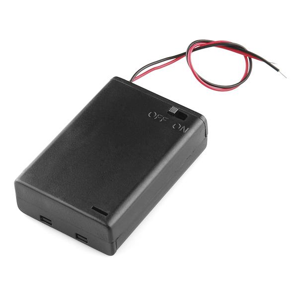 Battery Holder 3xAA with Cover and Switch - PuriLite