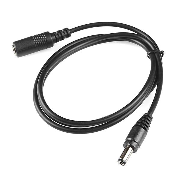 Barrel Jack Extension Cable - M-F (3 ft) - PuriLite