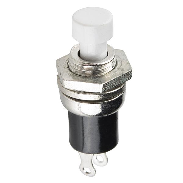 Momentary Button - Panel Mount (White) - PuriLite