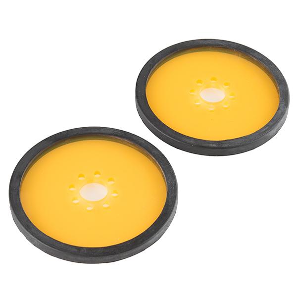 Precision Disc Wheel - 3" (Clear Orange, 2 Pack) - PuriLite