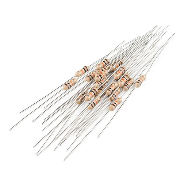 Resistor 10K Ohm 1/4 Watt PTH - 20 pack (Thick Leads) - PuriLite