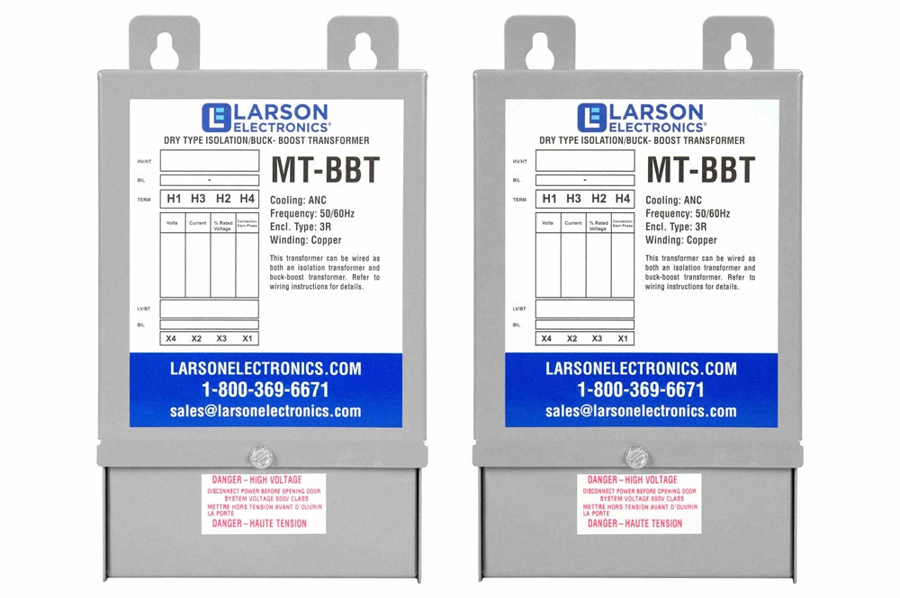 3-Phase Delta Buck/Boost Step-Down Transformer - 380V Primary - 400V Secondary - 4.17 Amps - 50/60Hz - PuriLite