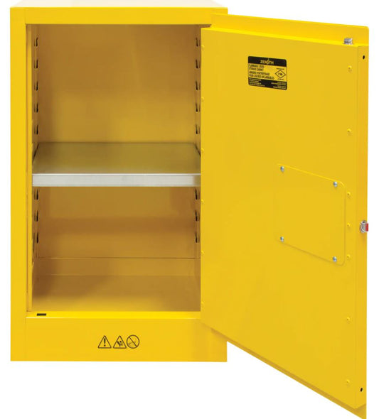 Flammable Storage Cabinet, 12 gal., 1 Door, 23" W x 35" H x 18" D - PuriLite