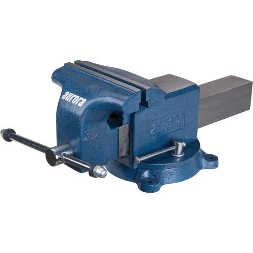 Heavy-Duty Bench Vise, 8" Jaw Width - PuriLite