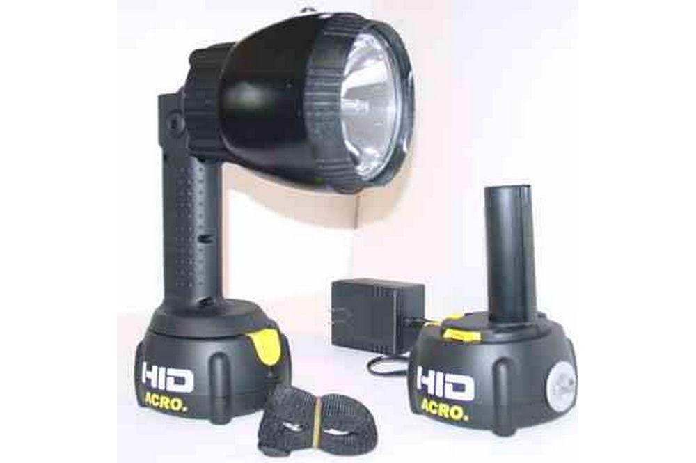 Acro 990X HID Rechargeable Flashlight with 3200 Lumens - Focusable Beam Pattern to 4000 Feet - PuriLite