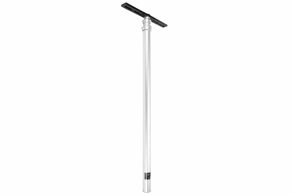 Industrial Aluminum Pole - Extends from 3 to 8 feet - Aluminum Top Mounting Bracket - PuriLite