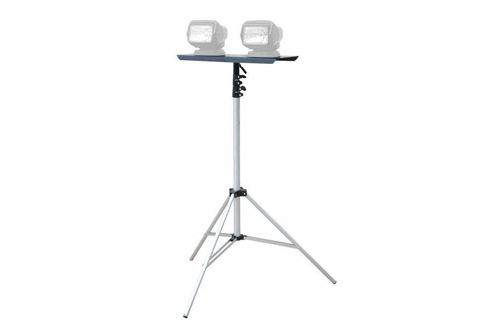 Aluminum Tripod w/ Steel Mounting Plate - 3.5' to 10' - Ideal for Magnetic Spotlights/Golights - PuriLite