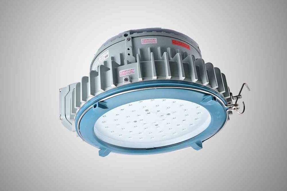 120W Flameproof High Bay LED Fixture - 100-250V AC 50/60Hz - 10356 lms, Wall Bracket Mount - ATEX/IECEx - PuriLite