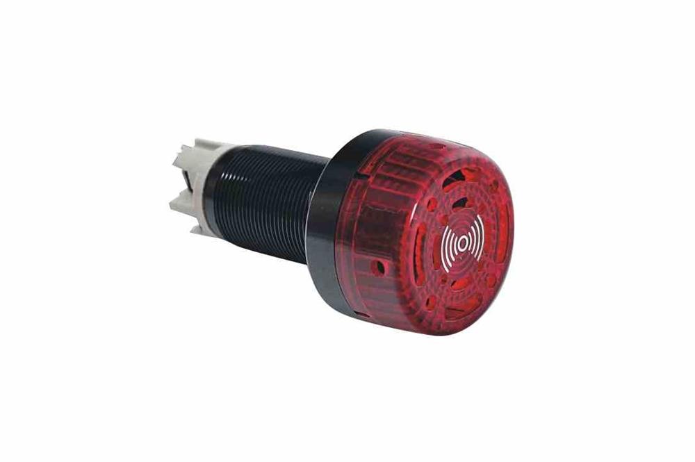 Flameproof LED Indicator Light and Buzzer Alarm - Red - 10-28V AC/DC - DB Mount - ATEX/IECEx - PuriLite