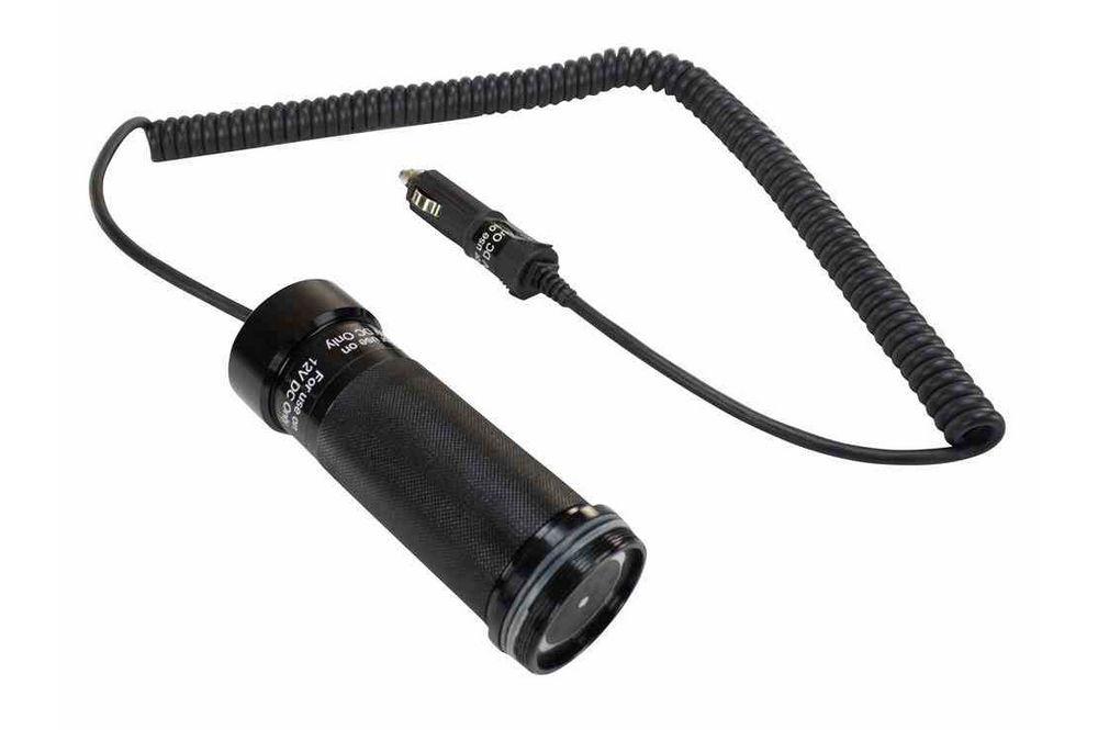 12VDC Power Cord Adapter - Recharges ATX-20 or EPL-UV-20W Series HID Flashlights via 12 Volt Source - PuriLite