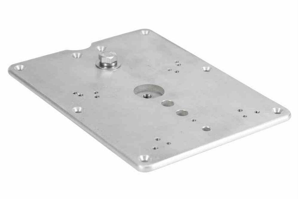 Pipe Clamp Mount w/ Mounting Plate - Anodized Aluminum - Compatible w/ Square or Round Pipe - PuriLite