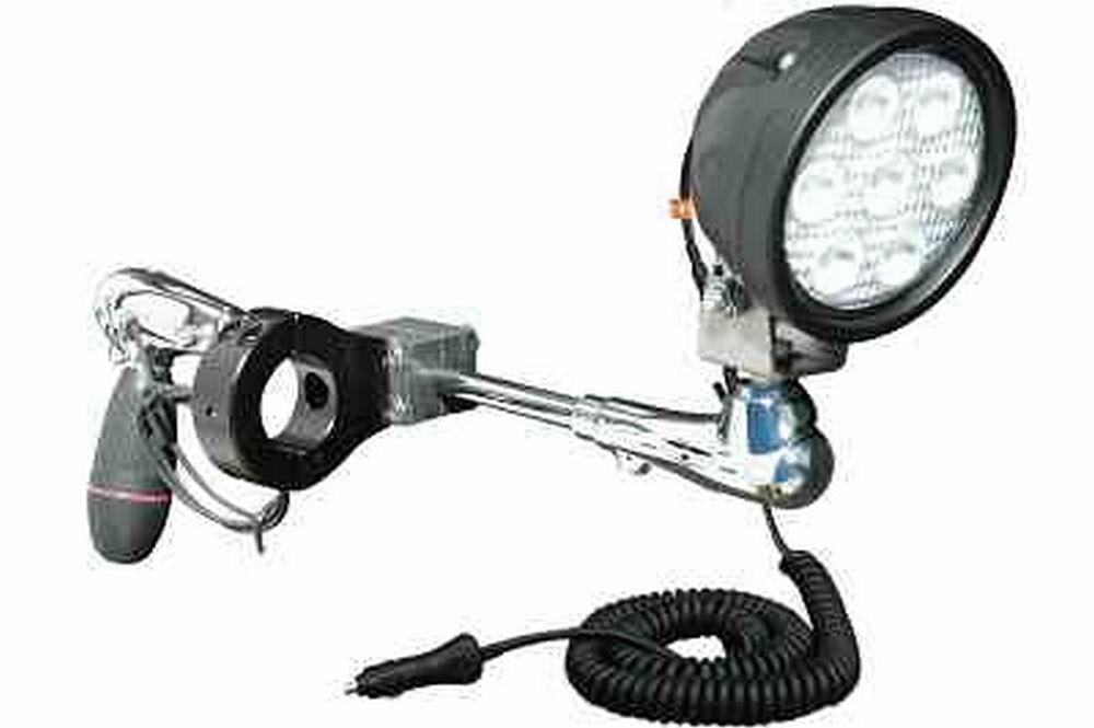 21W High Intensity Bar Clamp Mounted LED Light - (7) 3W LEDs - 12-32V DC - 575 Foot Spot Beam - PuriLite