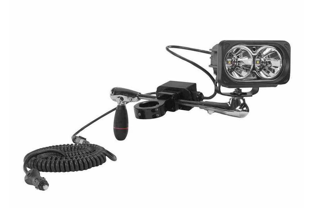 20W High Intensity Bar Clamp Mounted LED Spotlight - (2) 10W LED - 4" Shaft - 1720 Lumens - PuriLite