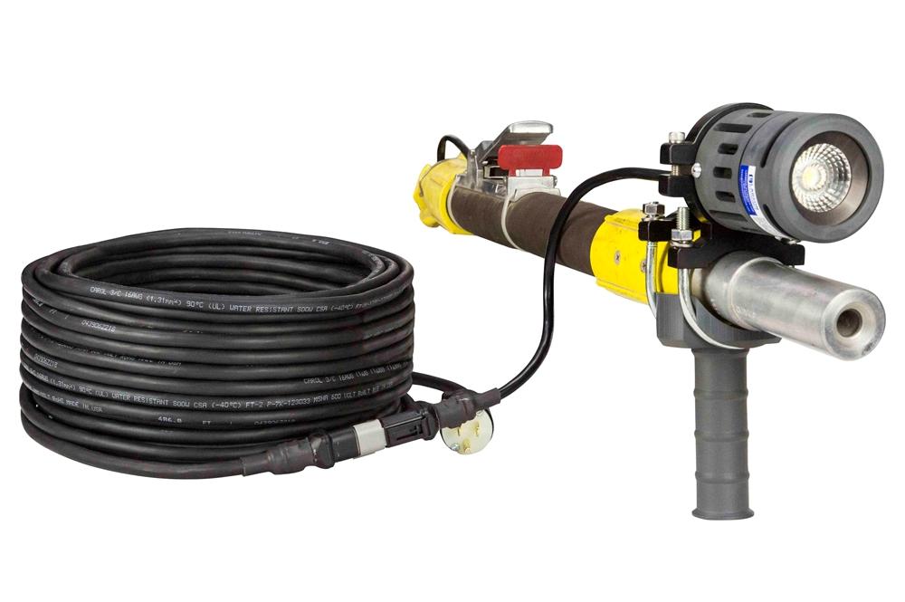18 Watt Work Area LED Blasting Light w/ Handle - High Output LED Blasting Gun Light - 120-277V AC - PuriLite
