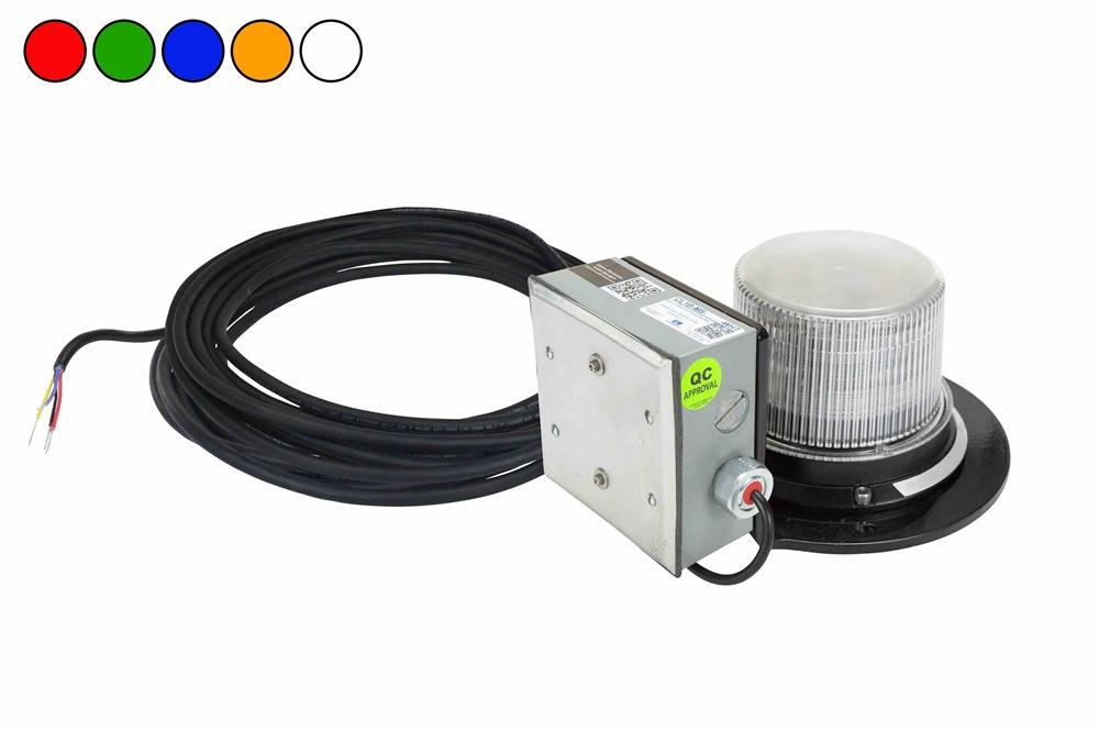 Class 1 LED Beacon with 30 Strobing Light Patterns - Permanent Surface Mount - 1440 Lumens - 120/277 - 150' 16/3 SOOW - PuriLite