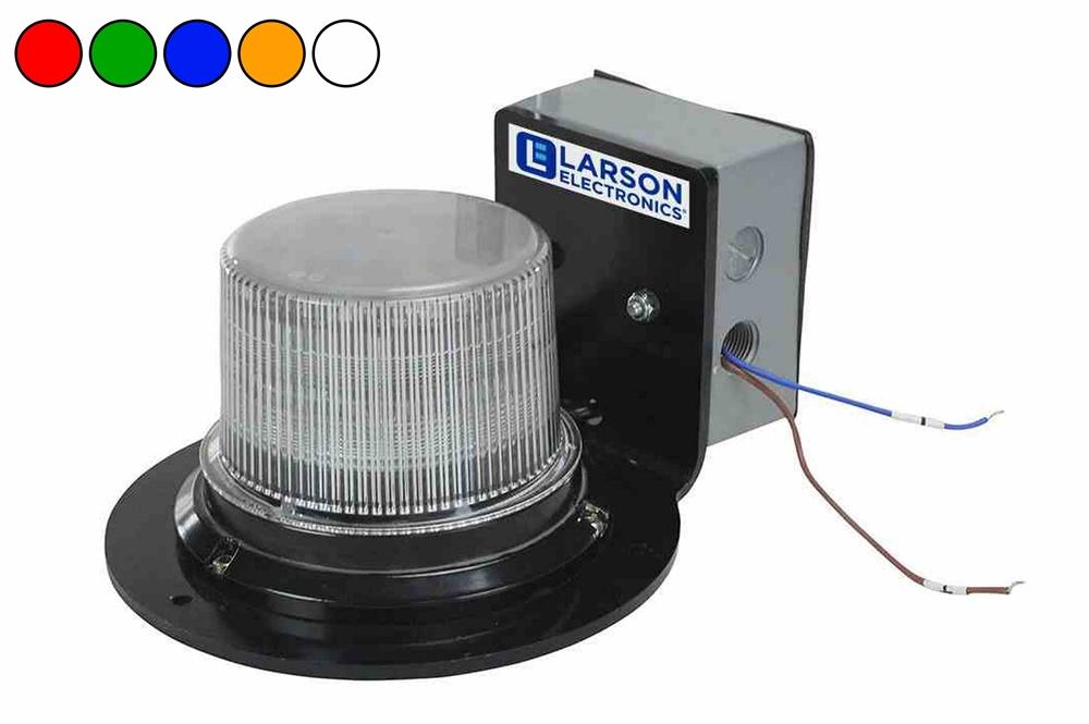 Class 1 LED Beacon with 30 Strobing Light Patterns - Adjustable Timer - Surface Mount - 120-277V AC - PuriLite
