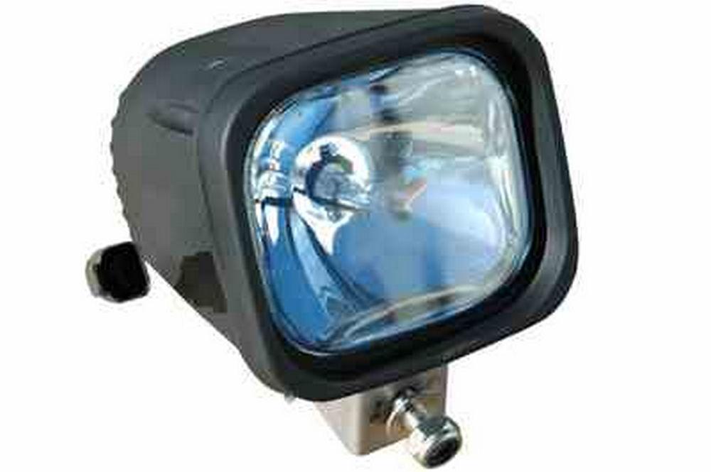 35 watt HID Equipment Spotlight - 4 inch square - 3200 lumens -12 / 24 VDC - SPOT BEAM - PuriLite
