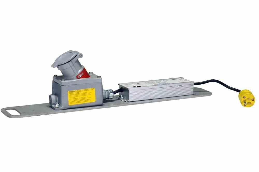 Waterproof Stepdown Transformer with Explosion Proof Outlet - Converts 120-277V AC to 12V or 24V DC - PuriLite