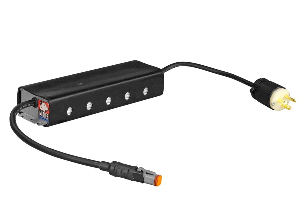 Waterproof Transformer Converts 120V-277V AC to 12/24 Volts DC - 16 amps Straight Blade Wall Plug - PuriLite