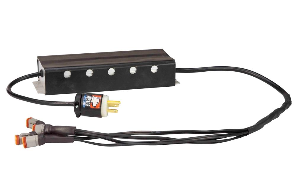 4 Plug Multiport AC to DC transformer converts 120-277 volt AC to 12/24 Volts DC - 25 Amp Max - PuriLite