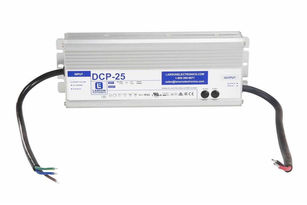 Waterproof Transformer Converts 120-277V AC to 12/24 Volts DC - Capacity to 25 Amps Max - PuriLite