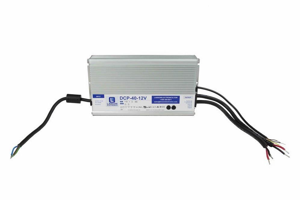 480W Waterproof Power Supply Converts 127-431V DC to 12 Volts DC - Capacity to 40 Amps Max - PuriLite