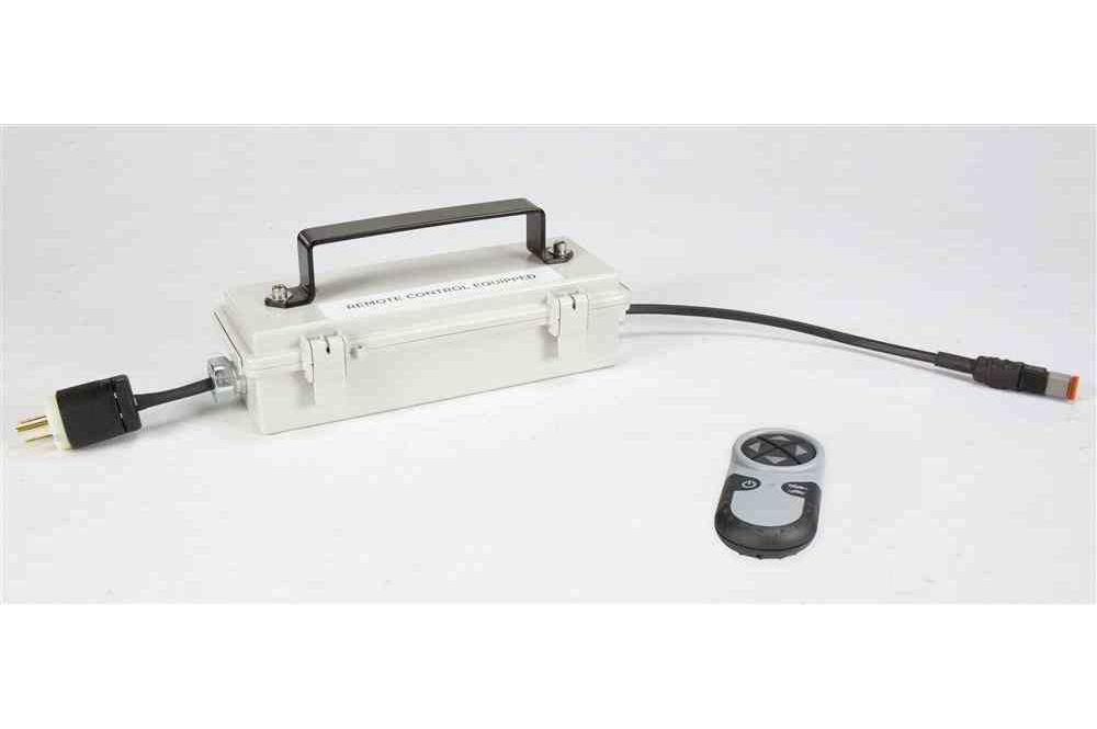 Remote Controlled Waterproof Transformer - Converts 120V-277V AC to 12/24 Volts DC - 5 Amps - PuriLite