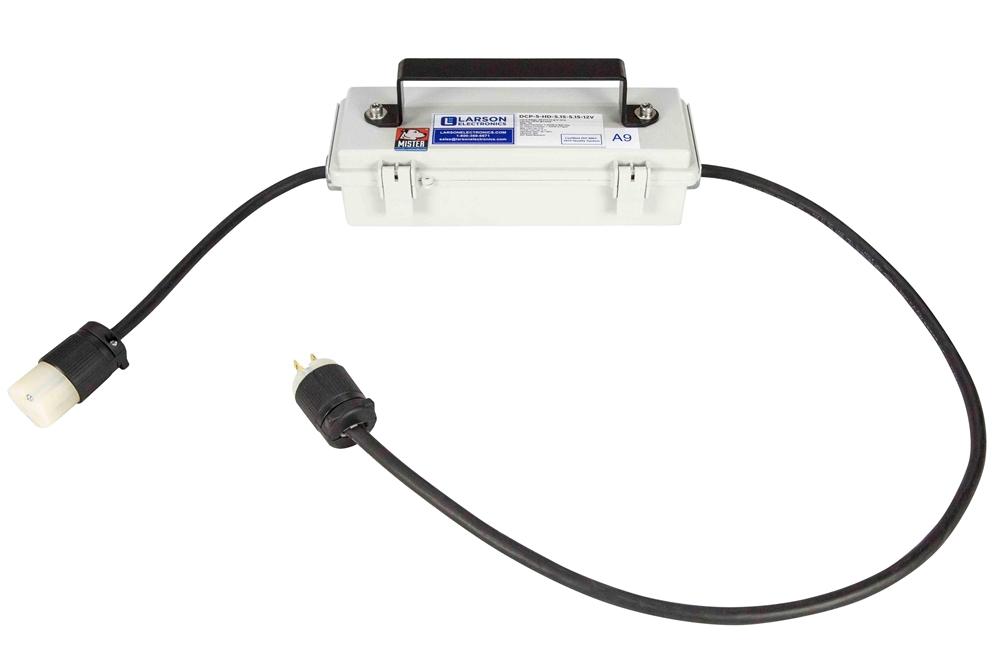 Waterproof Transformer - Converts 120V-277V AC to 12/24 Volts DC - 5 Amps - Multiple Plug Options - PuriLite