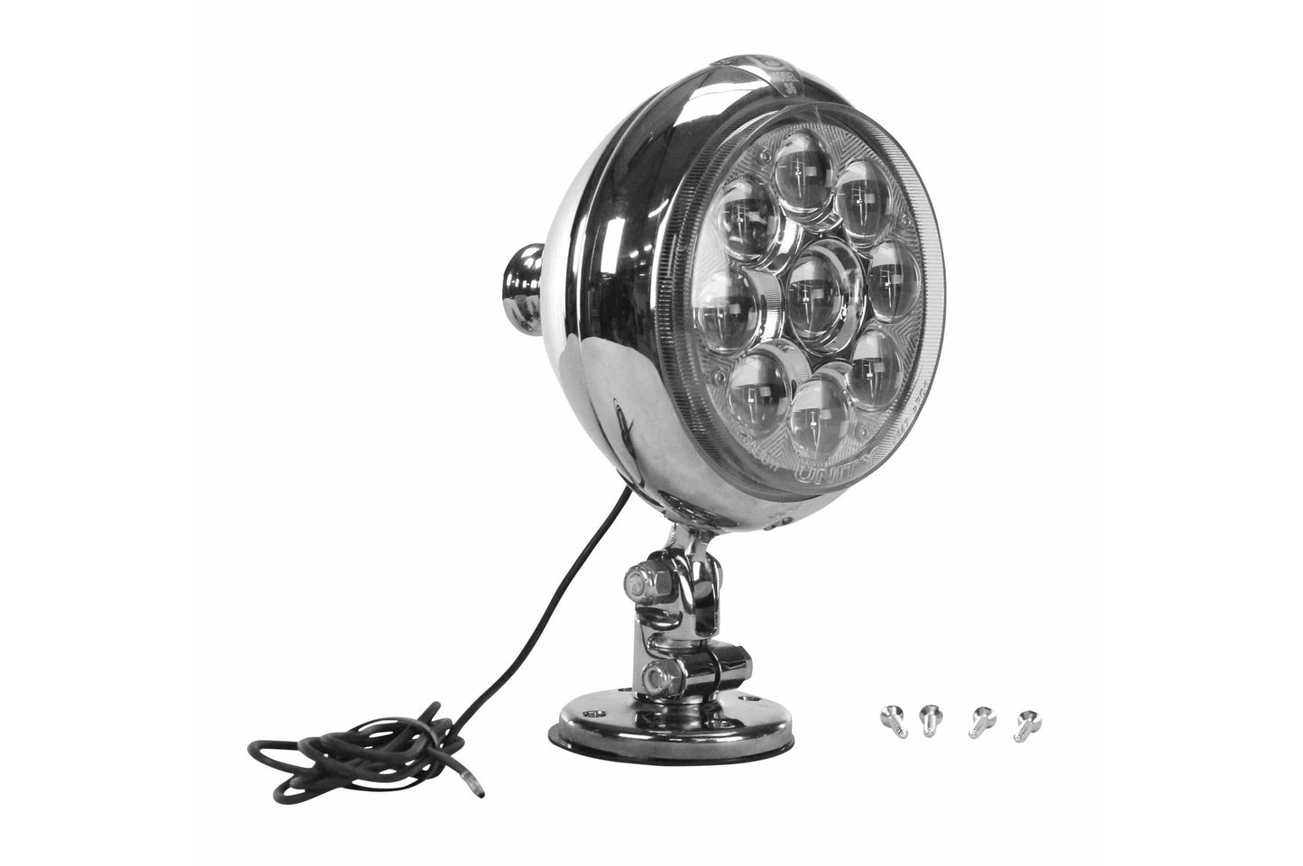 Larson Permanent Mount LED Deck Light with Adjustable Spindle and Joint - 30 Watt LED - 600'L Spot Beam - PuriLite