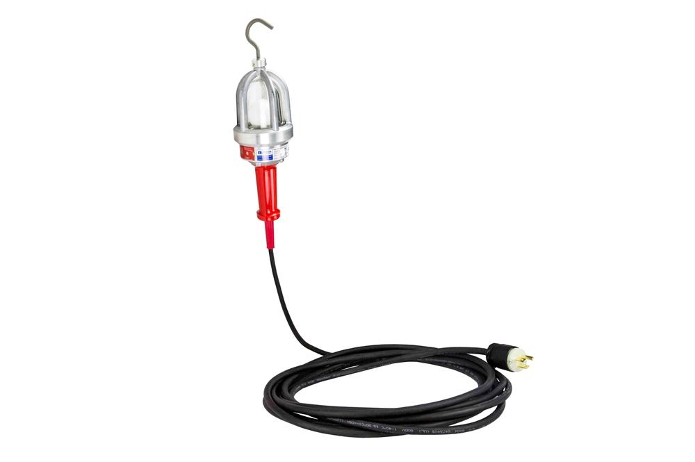 Explosion Proof LED Drop Light / Trouble Light -10 Watt LED - 120V AC - 12 Foot SOOW Cord - PuriLite