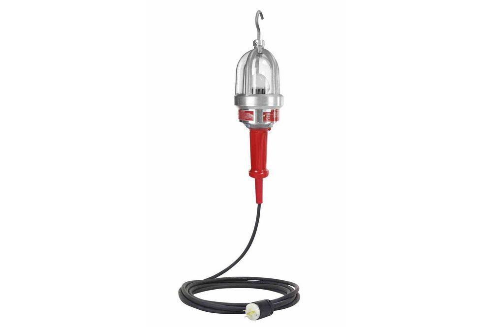 Explosion Proof LED Drop Light / Trouble Light -7 Watt Colored LED Lamp - 120/27 AC - 50 Foot SOOW - PuriLite