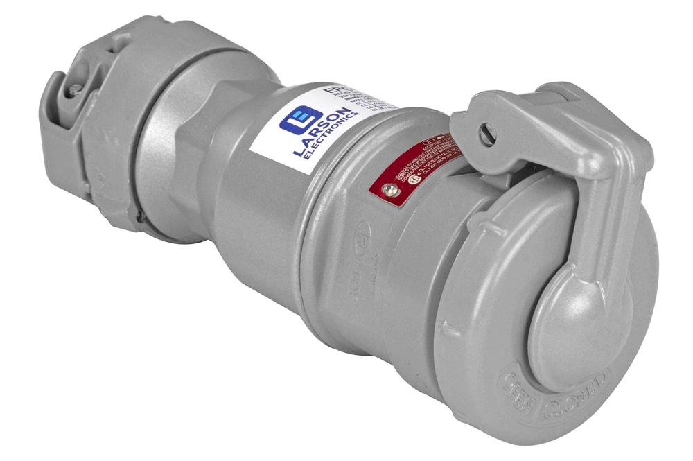 Explosion Proof Connector Outlet - 20 Amp Rated - Locking Cap - 125V or 250V - PuriLite
