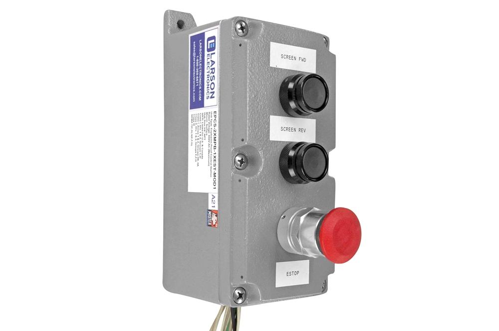 Explosion Proof Control Station - C1D1 - (2) Momentary Jog PBs (1) Mushroom E-stop - NEMA 7/9 - PuriLite