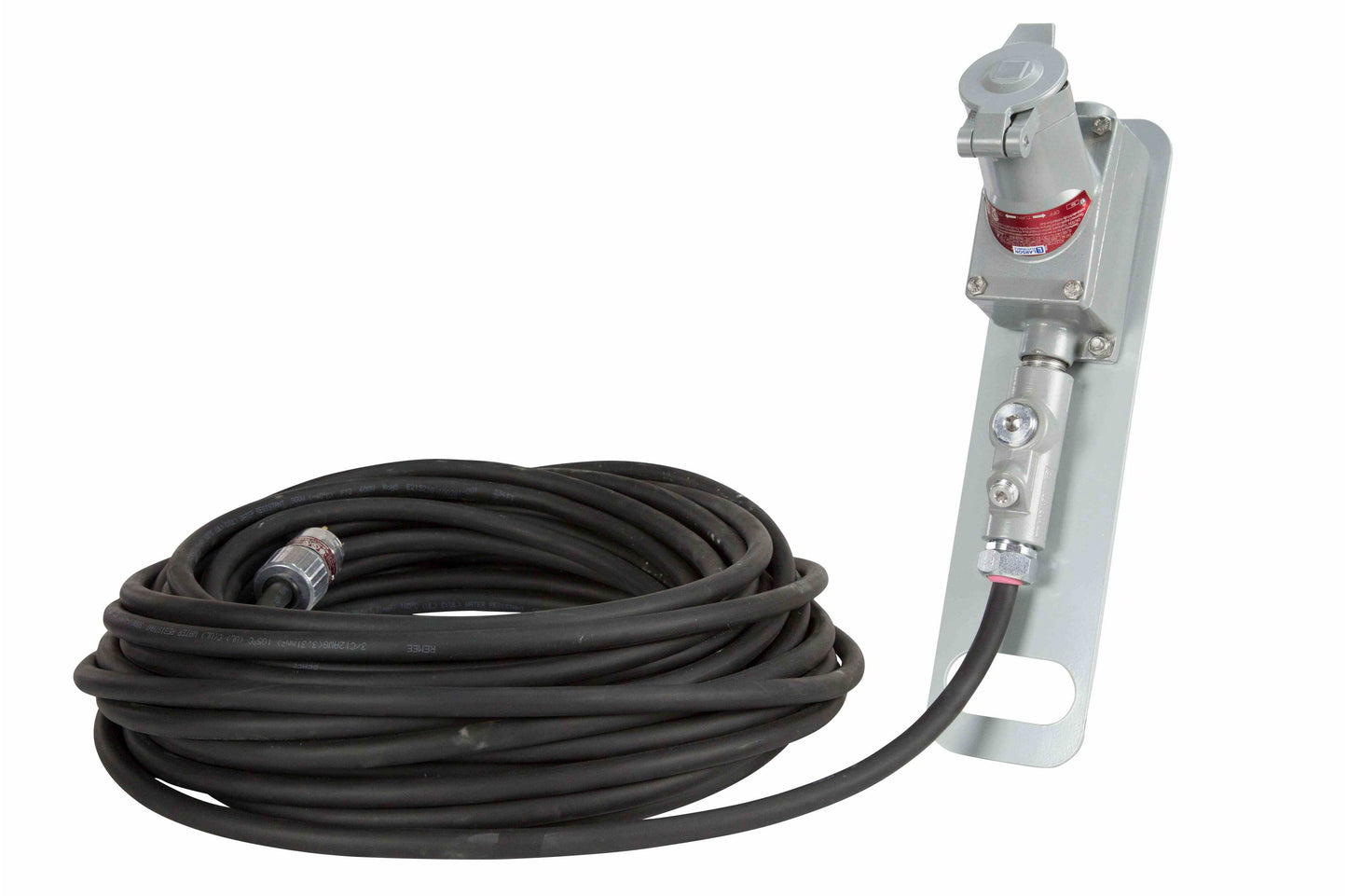 Larson Explosion Proof Extension Cord - 200' 12/3 SOOW Cord w/ 20 Amp EP Plug and Receptacle - PuriLite