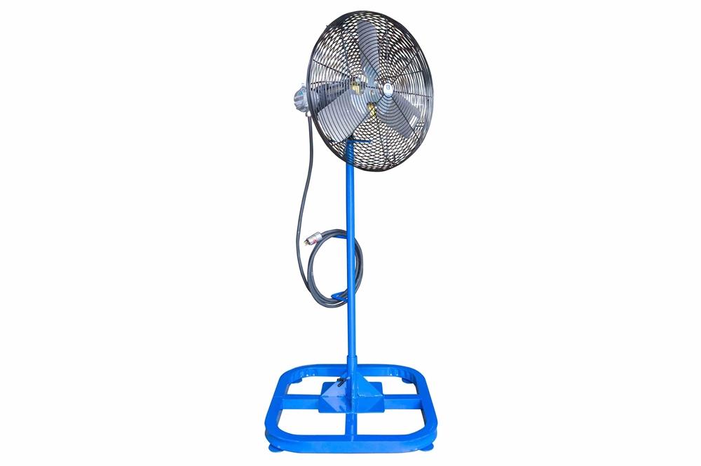 24" Electric Explosion Proof Fan on Stand - 7980 CFM - 24 inch - Pedestal Mount - 50' Cord - C1D1 - CPP516 Pin/Sleeve Cord Cap - PuriLite