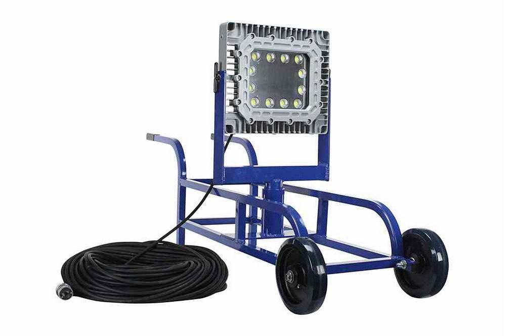 Explosion Proof LED Tank Light - 21,000 Lumens LED - Wheelbarrow Cart - 150' Cord - Class 1 Div 1&2 - PuriLite