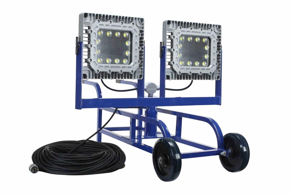 300W Explosion Proof LED Tank Light - Portable Wheelbarrow Cart - 42,000 Lumens - C1D1 - PuriLite