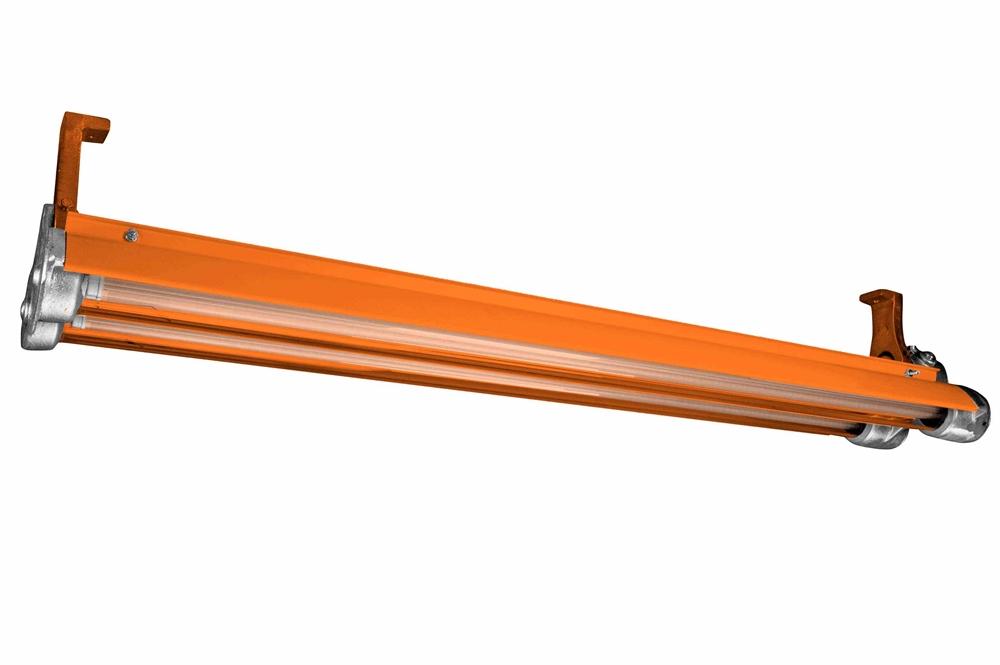 Explosion Proof LED Paint Spray Booth light - Class 1 Div 1 - Class 1 Div 2 - T6 - 7,000 Lumens - Custom Orange - PuriLite