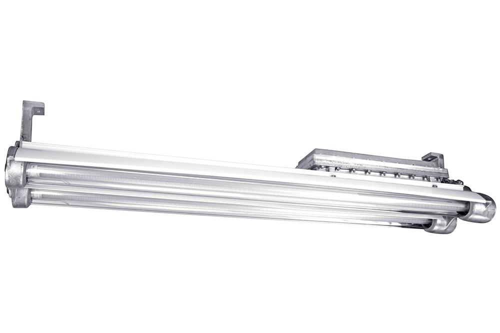 Explosion Proof Fluorescent UV-C Light - Class 1 & 2 - 4' 2 lamp - Paint Booths, Rigs, Marine - PuriLite