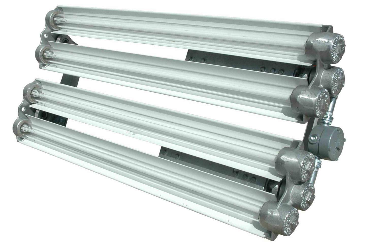 Larson Explosion Proof Fluorescent Lights for Paint Booths - 4 Foot - 3 Lamp - T5HO, T8, T12HO - PuriLite