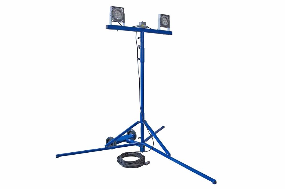 Explosion Proof LED Light Tower - (2) 50W LED Lights - 14,000 Lumens - EXP Cord Cap - PuriLite