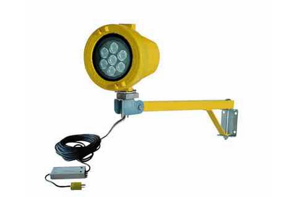 Explosion Proof Dock Light - Class I, Div. I, Groups C & D - 30 Watt LED Lamp - 24" Extension Arm - PuriLite